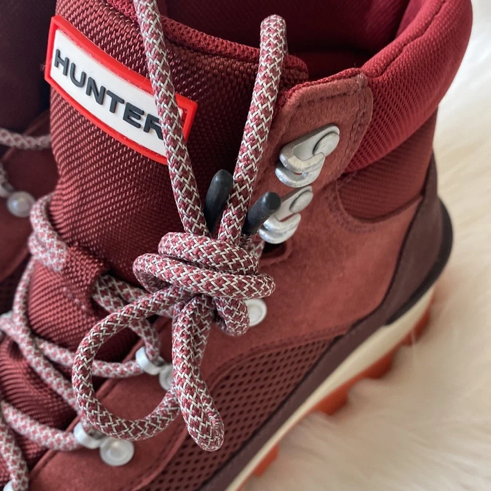 OFFER 🎁 Hunter Explorer Mid Lace Boot Women’s 7 - Picture 8 of 13